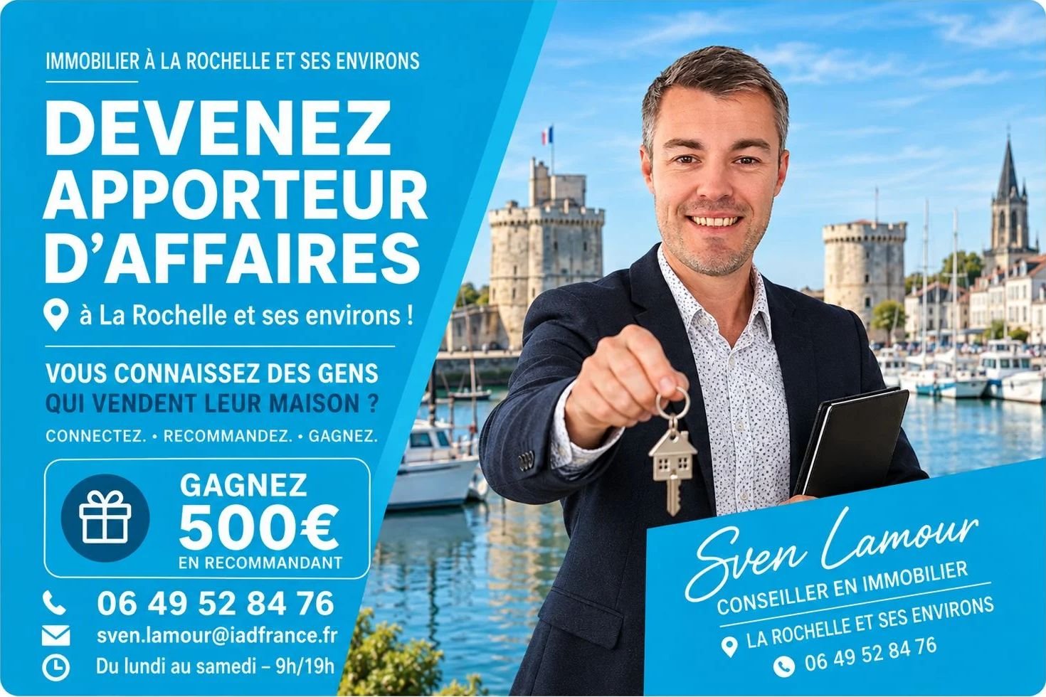 Devenez apporteur d'affaires immobilier à La Rochelle avec Sven Lamour